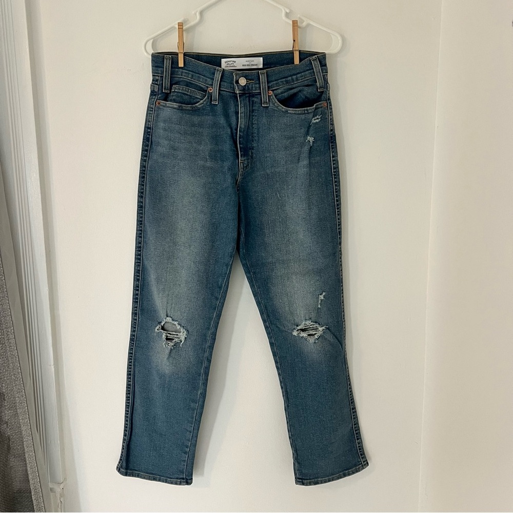 Signature by Levi Strauss Women's High Rise Jeans - Blue